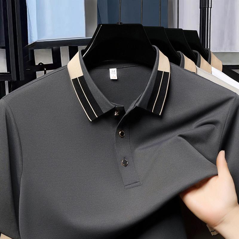 Drive Dnu Solid Color Lapel T-Shirt Medium Polo Shirt High Sense