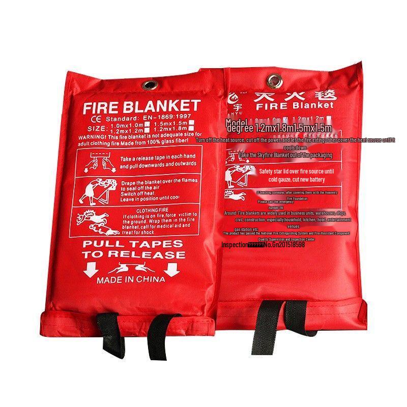 High-Temperature Fireproof Fiberglass Blanket for Home, Car, and Outdoor Emergencies