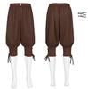 2025 Men's Medieval Striped Pirate Leggings Cosplay Costume Pants