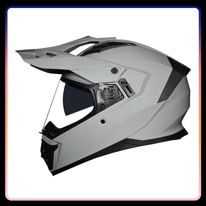 Off Road Capabilities Motorcycle Full Helmet Dual Lens Motocross Helmet Dirt Bike Racing Helmet Dirtbike DOT Enhanced Safety