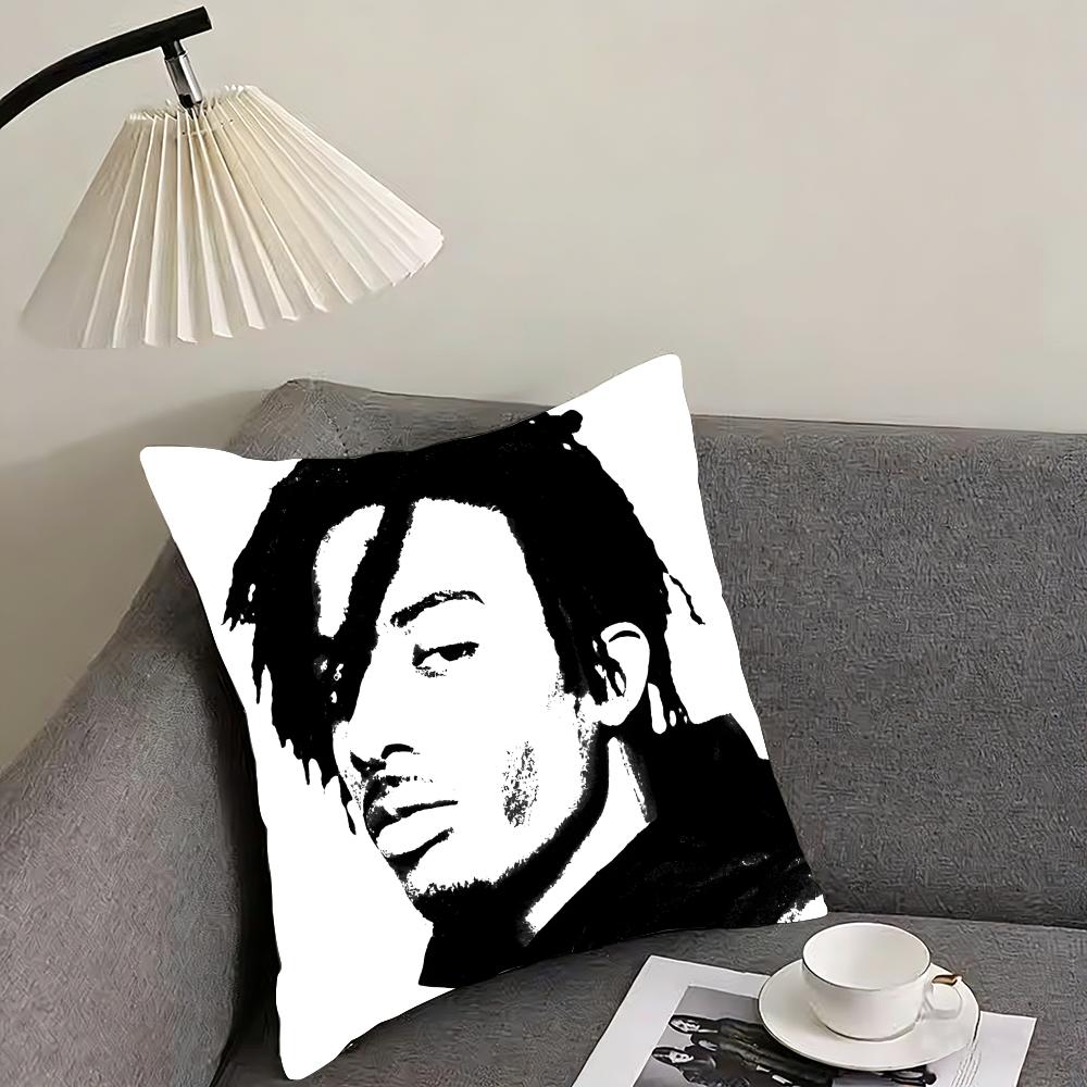 

PPlayboi CartiI Rapper Cushion Cover Pillowcase Ultra Soft Skin Friendly Fabric Cloud Like Comfort Concealed Zipper 30x30cm