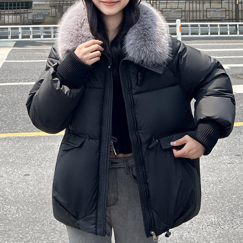 Plus Size Kobiety Zimowe Płaszcze Z Kapturem Odzieży Ochronnej Moda Luźne Sztuczne Futro Kołnierz Grube Ciepłe Kurtki Dla Kobiet Parka