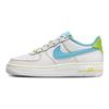 Nike Air Force 1 Low GS Rainbow Stitch Kids Sneakers White Action-Green Opti-Yellow FJ4614-100