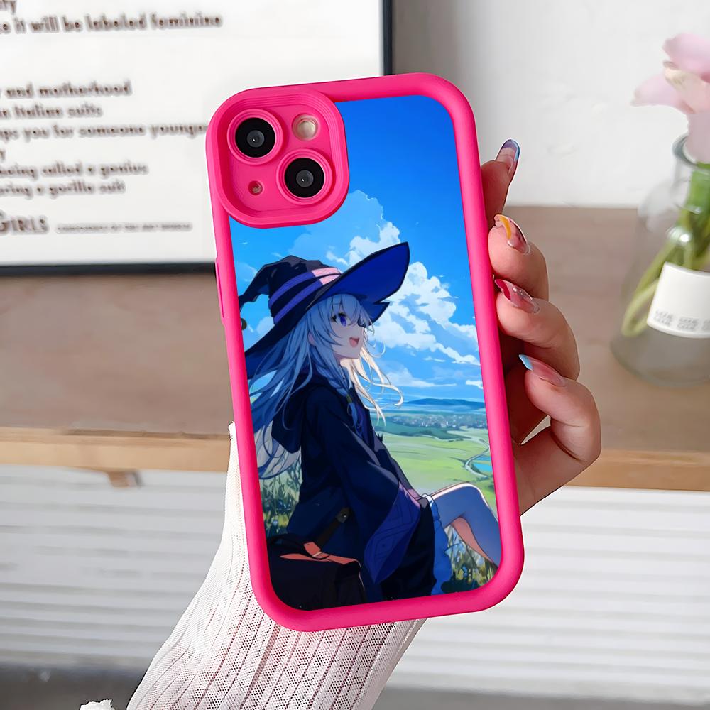 

Wandering Witch Elaina Thicken TPU Mobile Phone Case for iPhone 17 16 15 14 13 12 11 Air Pro Max Plus Colorful Cover iPhone 11 Pro Max