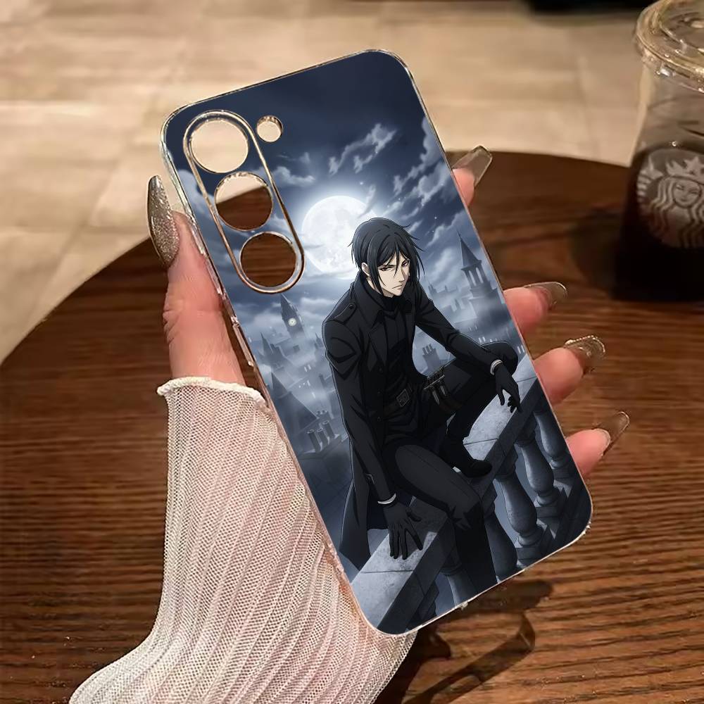 Classic anime-B--Black- Butler Phone Case For Samsung Galaxy A71,A70,A52,A51,A40,A30 Transparent Cover