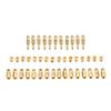 43Pcs 99101-357 Carburetor Jet Kit Include 16 Small Round Main Jet+16Hex Main Jet+11Pilot Slow Jet for Nibbi Keihin Carb Jet Set