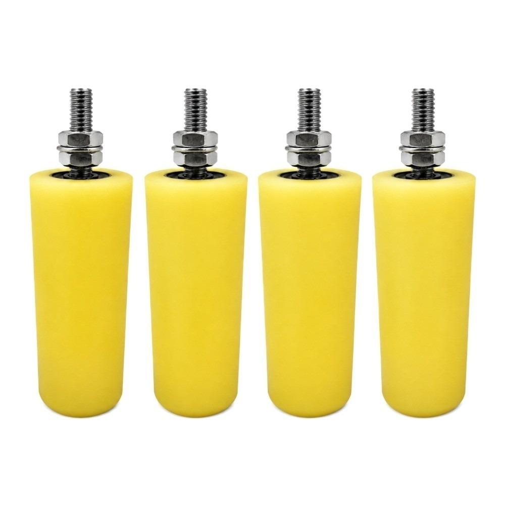 4pcs 5 Inch Slide Gate Guide Roller Heavy Duty Rolling Door Guider Gate Guide Post  Sliding Gate