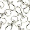 ABUL-180Pcs Swivel Carabiners Keychain Silver Color