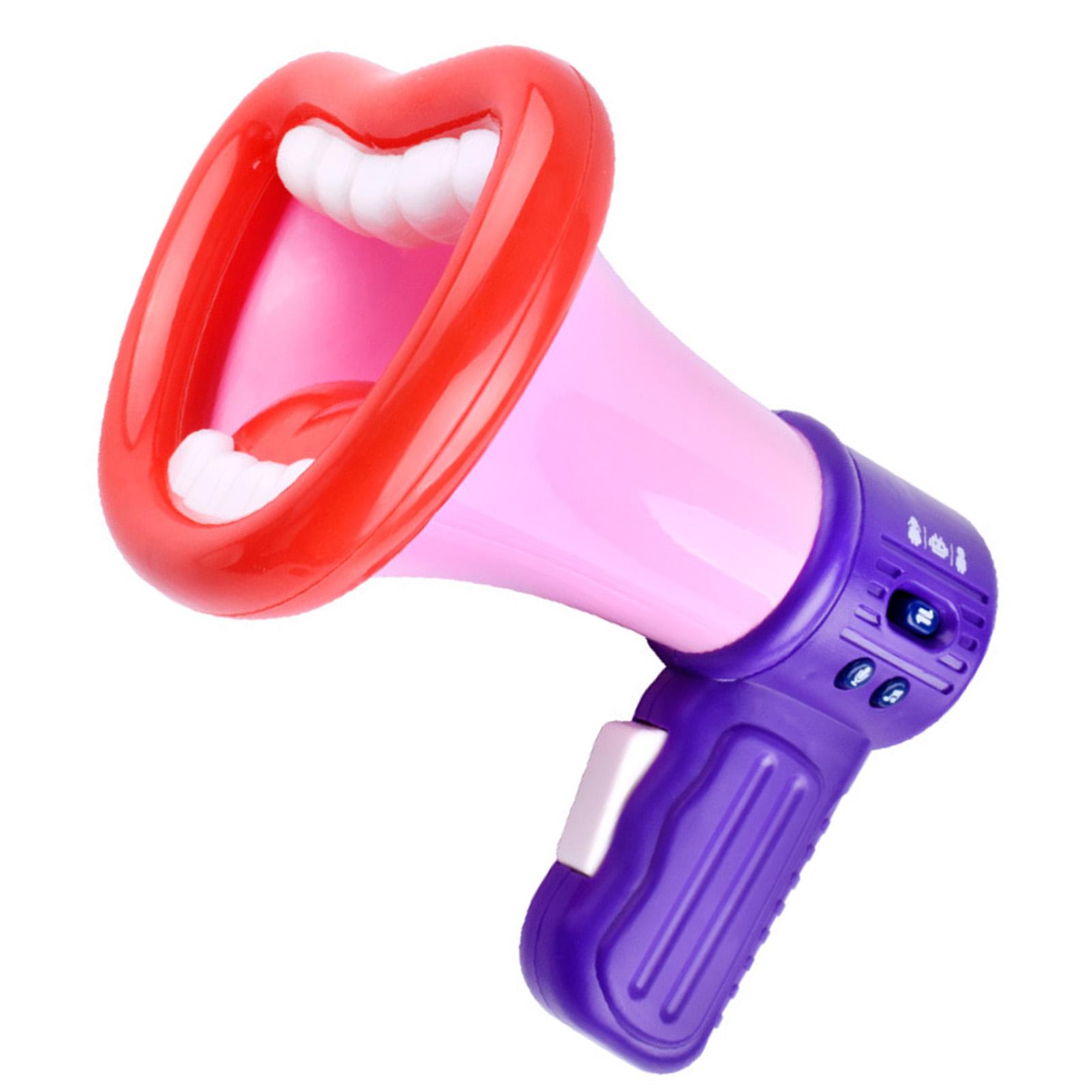 

Игрушка-рог для смены голоса для детей в форме рта с несколькими кнопками и противоскользящим покрытием красный