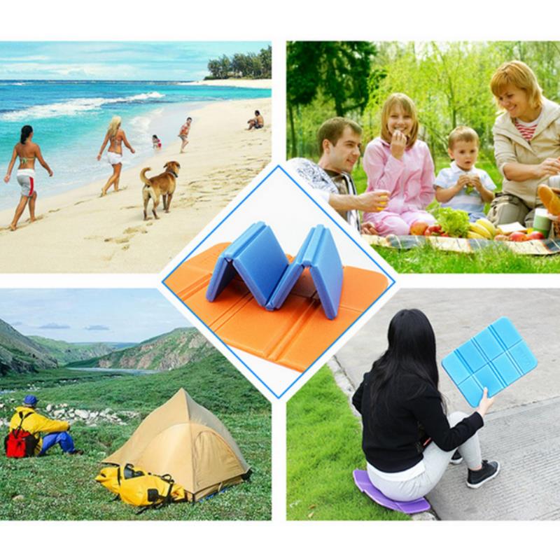 Venkovní přenosný skládací sedák Vodotěsná podložka Piknik Jednobarevný Víceúčelové Kempingové doplňky