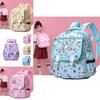 Adorable Cartoon Nylon Backpack For Kids With Lightweight Design And Fun Colors