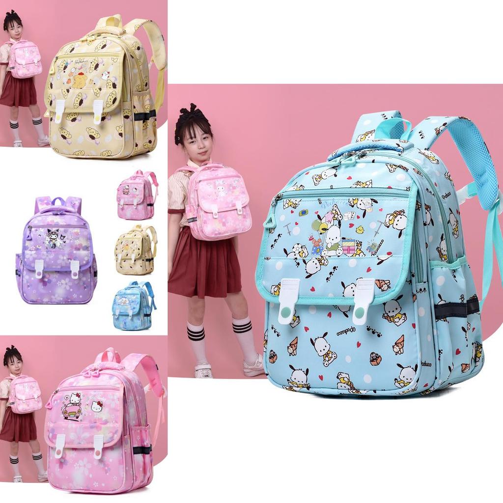 Adorable Cartoon Nylon Backpack For Kids With Lightweight Design And Fun Colors