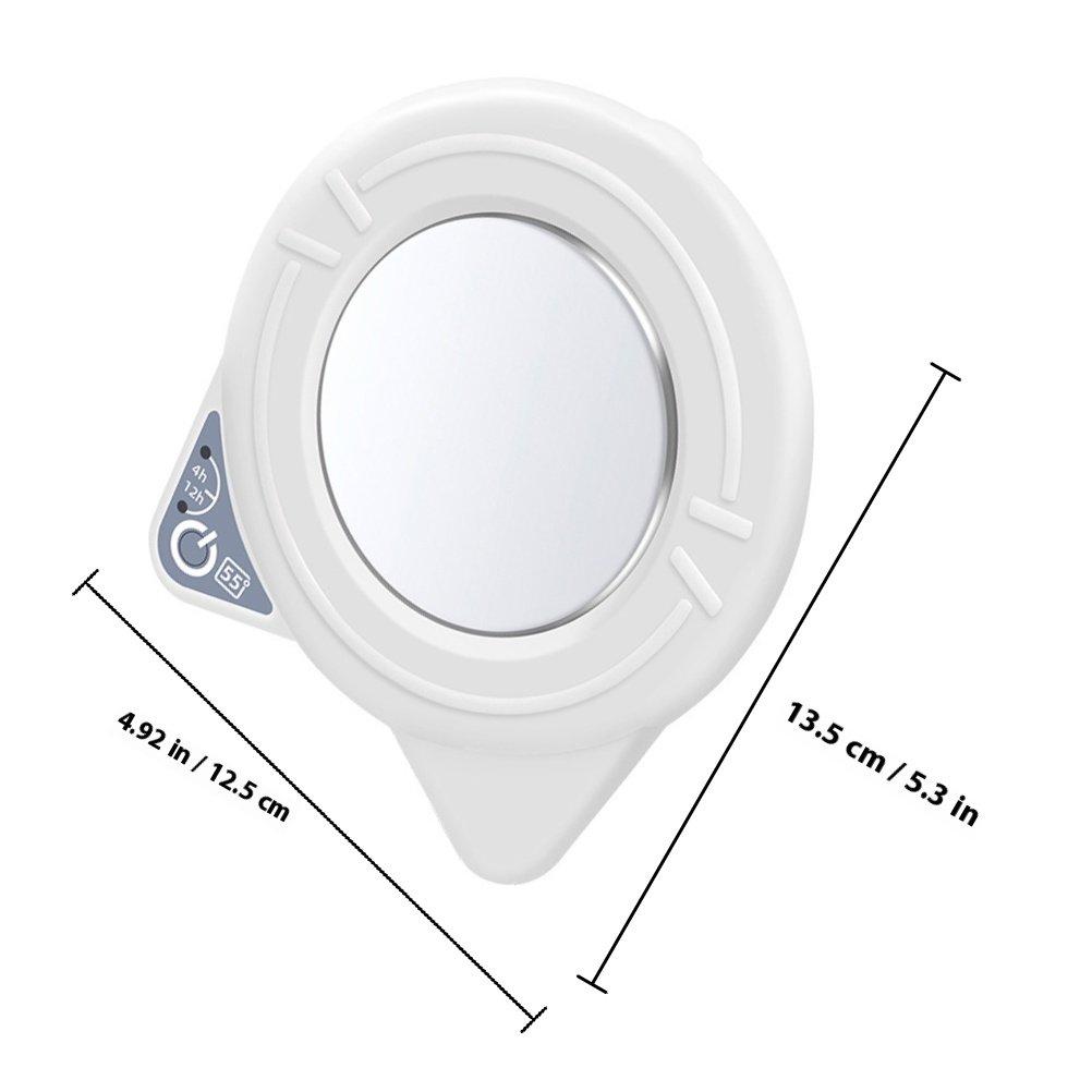 

Cat-Shaped USB Coffee Mug Warmer Waterproof Heating Cup Coaster for Office Desk Electric Beverage Heater Temperature Control белый