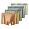 4Pcs Men's Underwear Mid Rise Soft Breathable Boxer Shorts Briefs High Elastic Comfortable Cotton Panties L XL XXL 3XL 4XL