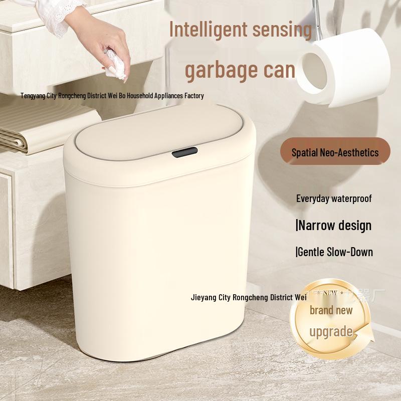 Automatischer Smart-Sensor-Mülleimer mit Deckel für Küche, Bad und Mülltrennung