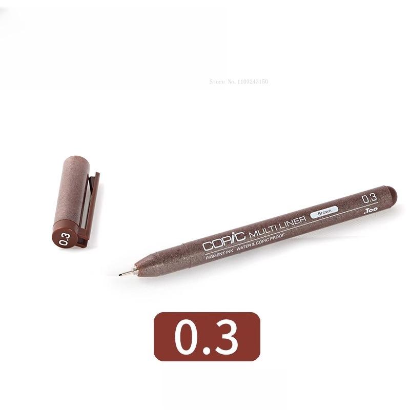 Japanese Colored Hook Line Pen Waterproof Art Supplies Anime Architectural Design Ink Tube Drawing Pen Watercolor Outline Marker