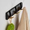 Coat Rack Wall Mount - Modern, Metal Wall Coat Rack Sturdy Wall Hook Rack Rail for Hanging Coat, Jacket, Clothes, Hat