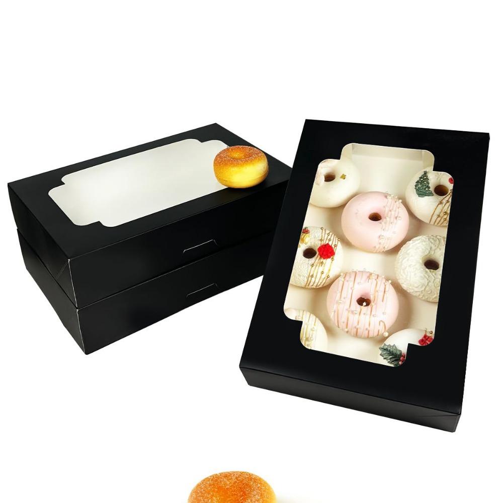 5pcs Gift Boxes with Clear Window Auto-pop Up Treat Boxes, Gift Packing Box for Christmas, Valentine's, Christmas, New Year Gift Party Supplies