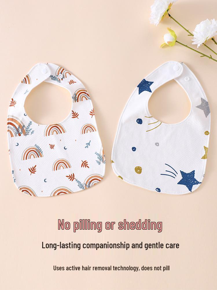 Waterproof A-Class Pure Cotton Baby Bib - Newborn & Toddler U-Shape Neck Gaiter