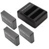 Camera Charger and Battery Dual Channel USB Camera Battery Charger and 3 Pack 1600mAh 3.8V