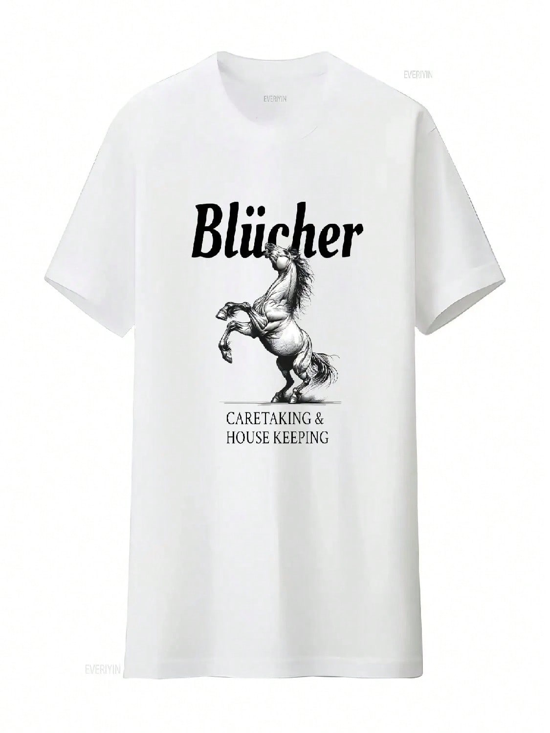 Blucher House Keeping T Shirt Young Movie Halloween Costume Top Caretaking Classic Comedy Fan Vintage Washed S разноцветный