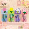 Portable Correction Tape for School Flower Stationery Set Macaron Color And Smooth Gift Set Girls Writing Gel Pens Homework Essentials Students Pens