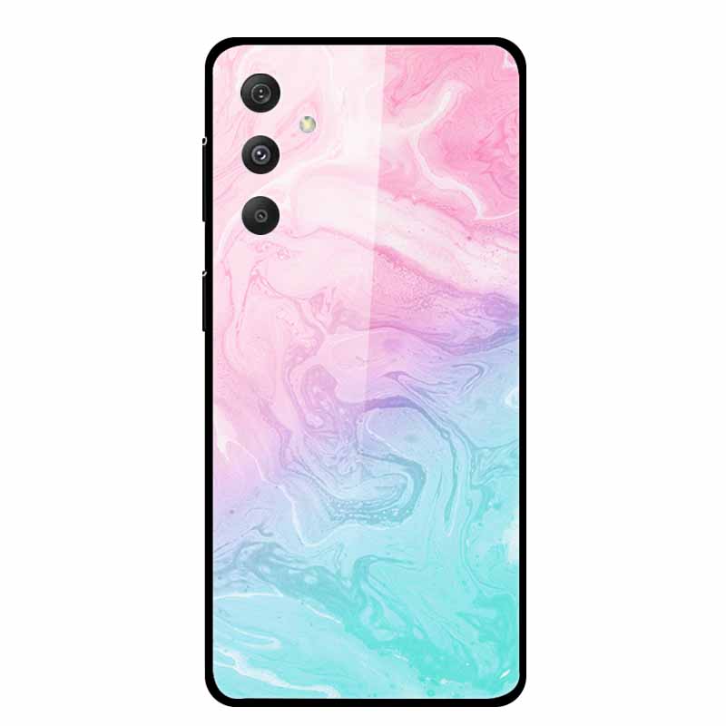 For Samsung Galaxy M54 M34 M14 Case Luxury Tempered Glass Back Cover Hard Case Samsung Galaxy M 54 Capa Fundas Coque Colorful