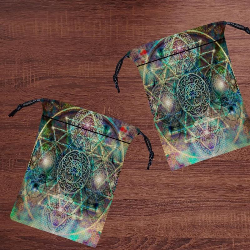 Mini Jewelry Dices Card Gift Bag Drawstring Pouches Bag Divinations Tarots Bag