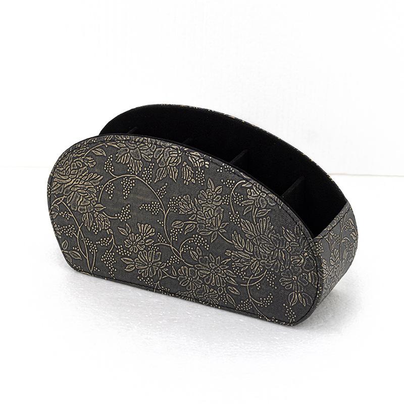 

Leather Remote Control Storage Box for Living Room, Office and Home Use, Desktop Storage and Organization, PU Makeup Box