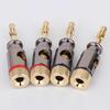 8PCS 4mm Banana Plug Spiral Type Adapter Electronic Connector Screw Stereo Speaker Audio Copper Terminal
