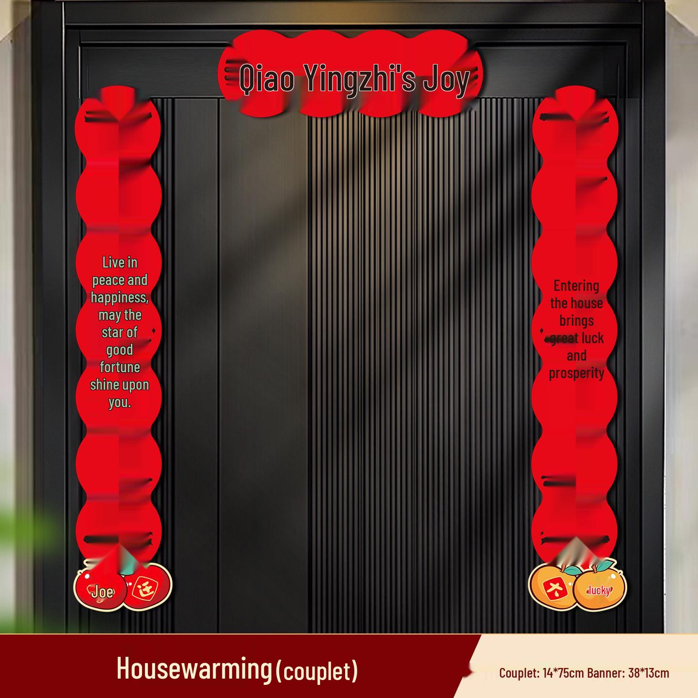 2025 Magnetic Housewarming Couplets: New Home Front Door Decor Pendant Adhesive [Suitable for Any Door]