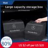 DHP3  Hot 2025 Car Trunk Storage Bag Organizer Leather Tidying Box For Mercedes Benz AMG W203 W206 W220 W205 W211 W212 W201 W210 W108
