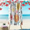 Blossoming Floral Paradise Print Beach Towel, Quick Drying, Suitable for Travel, Outdoor Sports, Jogging, the Beach and Swimming, Gift