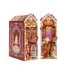 Tonecheer Buchnische Bausatz 3D Puzzle DIY Miniaturhaus Magische Rose Holz Buchstütze Halter Aufbau Bücherregal Dekoration Handgemacht Anfänger Erwachsenen Geschenk