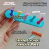 1 Set Candy-Colored Plastic Magnetic Nail Holder Practice Display Stand Nail Polish Showing Shelf Nail Art Tool