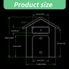 Wireless Doorbell Waterproof Cover Clear House Shape Doorbell Rain Cover  Plastic Doorbell Protector Box Cover