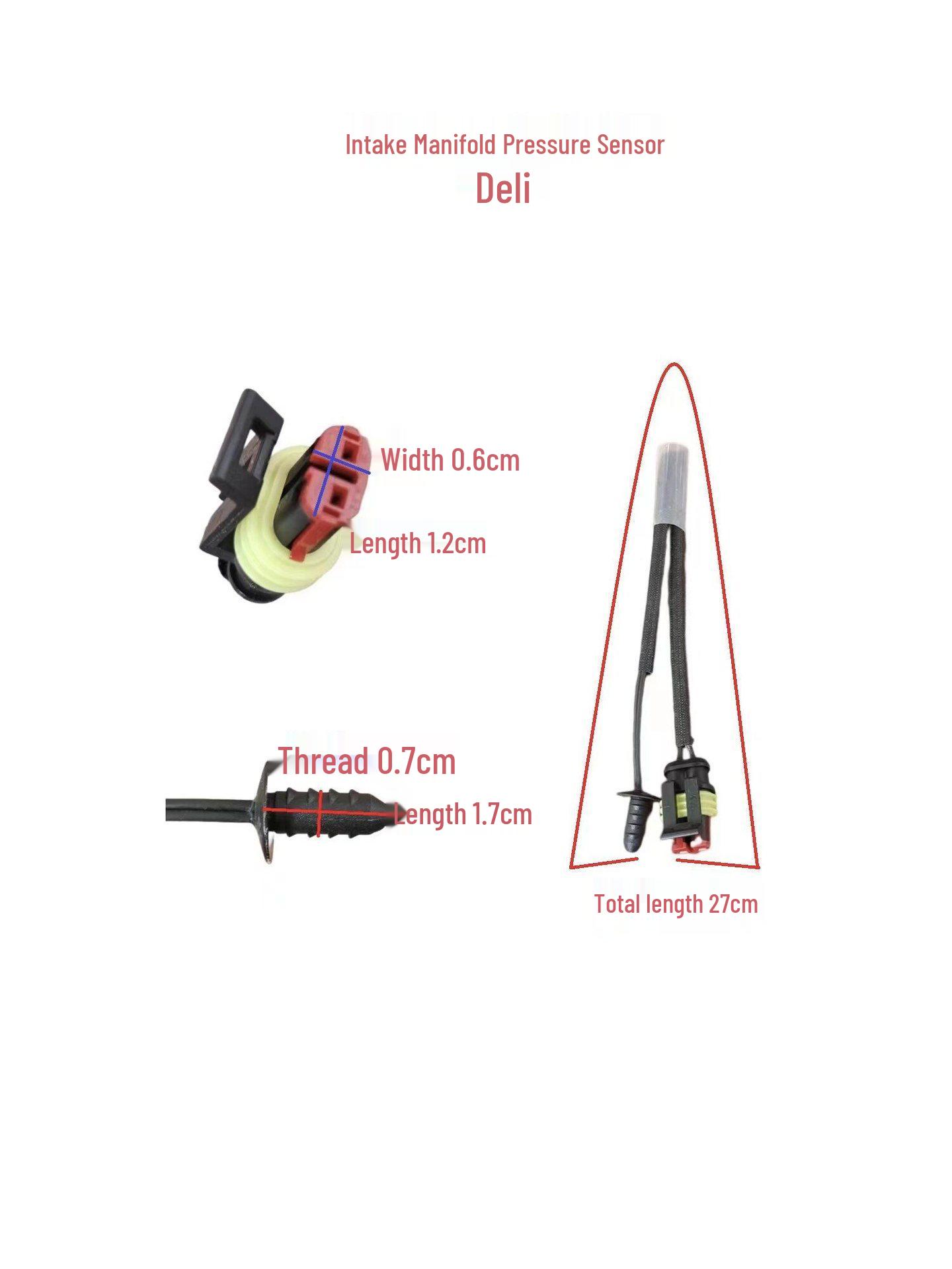 EFI Motorcycle Intake Pressure Sensor for Delifeite System Tricycle