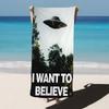 ICH MÖCHTE GLAUBEN Die X-Files Badetuch Mikrofaser Weich Wasserabsorbierend Atmungsaktiv Für Mädchen Kinder Dekorativ Cartoon Strand
