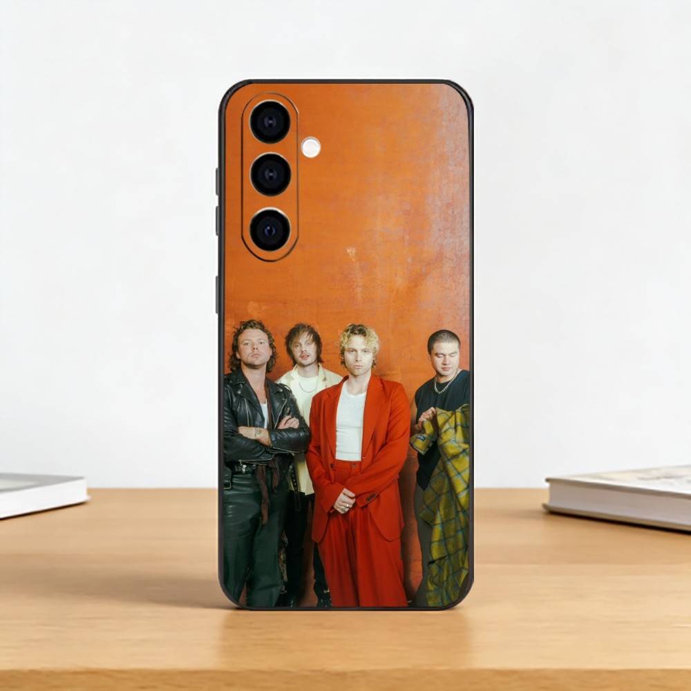 5 Seconds Of Summers 5SOS Phone Case For Samsung Galaxy A73,A72,A71,A70,A53,A52,A51,Others Soft Black Cover