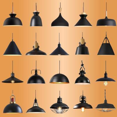 Industrial Wrought Iron Retro Pendant Light for Restaurants and Coffee Shops