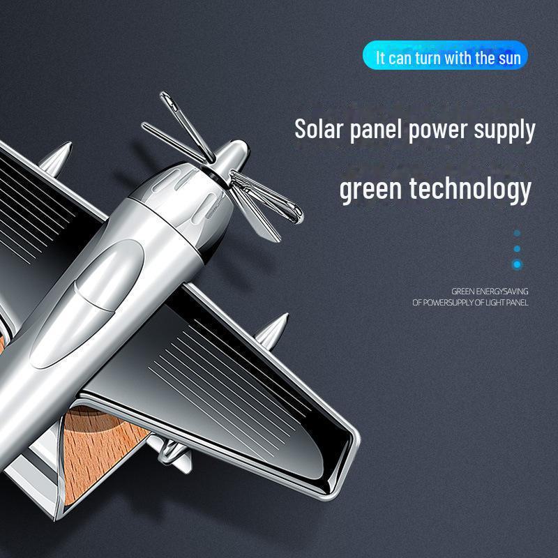Solar-Powered Car Aromatherapy Ornament: Long-Lasting Fragrance with High-End Aircraft Design
