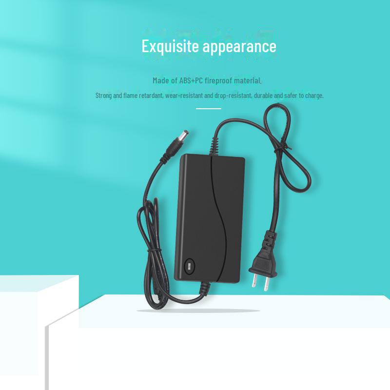 12.6V 3A Lithium Battery Charger for 3-String 18650 Batteries - Compatible with Electric Screwdriver, Hand Drill, and Light