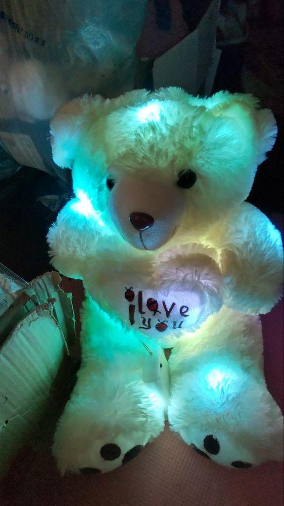 [USED] Colorful Glowing Teddy Bear