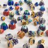 10pcs/Lot Vintage Enamel Flower Bead Cap Accessories For Jewelry Making Supplies Bohemia End Caps Handmade Connectors Materials