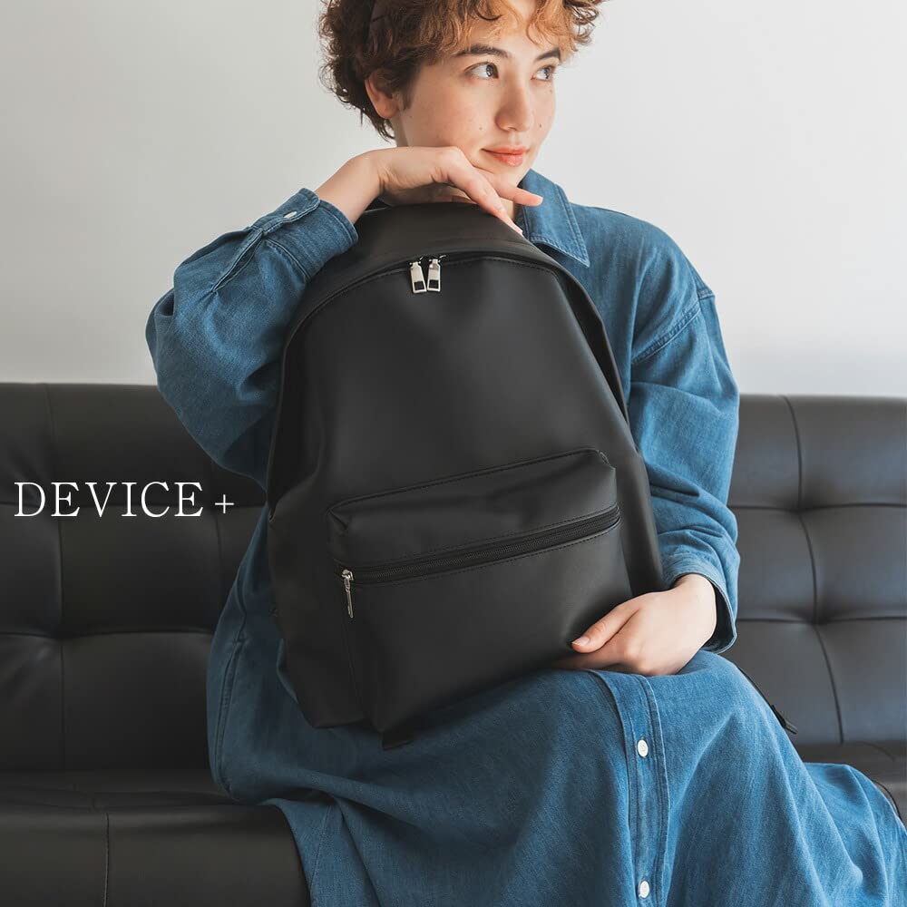 Quadratischer Rucksack Outdoor Groß Leicht Rucksack Einfach Schlicht Rückenreißverschluss Große Kapazität A4 Schwarz Kostenlos [Gerät+] Damen Herren