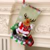 1pc Christmas Stocking, Xmas Stockings for Tree Decoration Christmas Personalised Sock Gift Bag Candy Pouch Bag Ornaments
