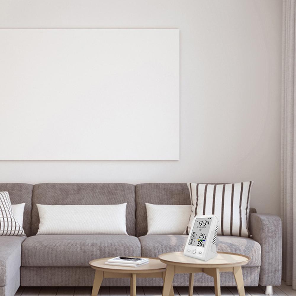 Tuya WIFI USB Rechargeable Temperature and Humidity Detector Household Office Baby's Room