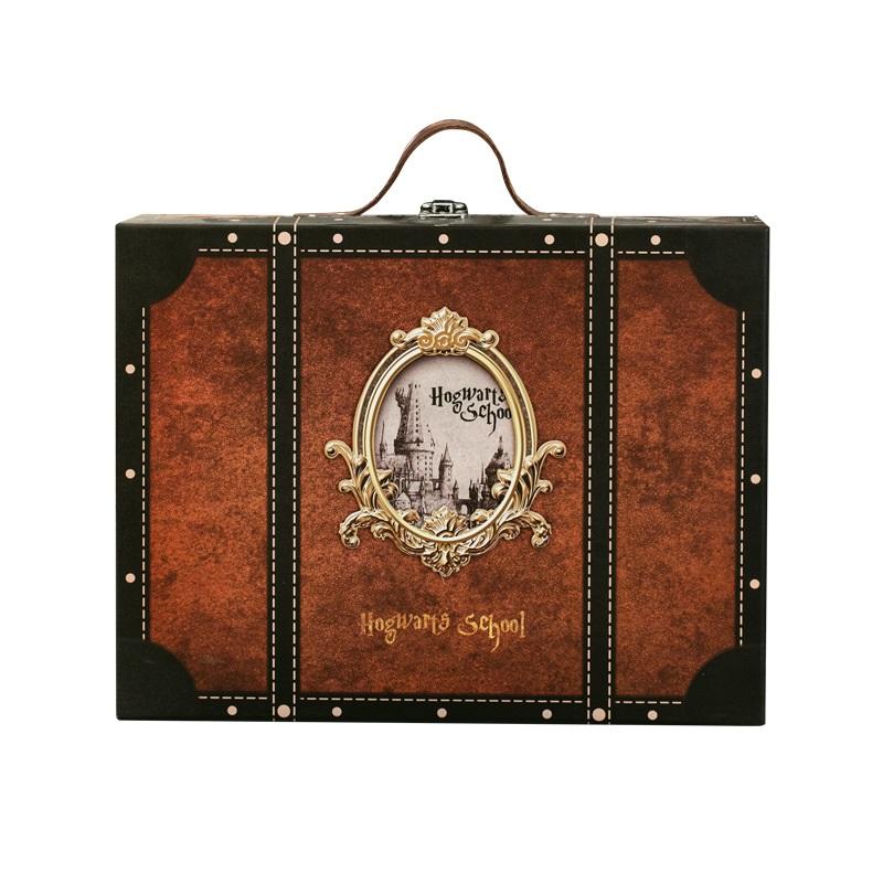 Vintage European Retro Suitcase Large Handheld Storage Box Photography Prop Antiqued Gift Box