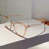 Oversized Cat Eye Glasses Women Fashion Vintage Candy Color Rim Eyewear Trendy Chic Design Blue Light Blocking Eyeglasses