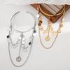 Pearl Tassel Arm Chain Adjustable Open Cuff Bracelet Armlet Armband Upper Arm Bangles  Party